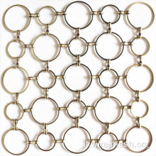 mesh anello metallico decorativo di interior design